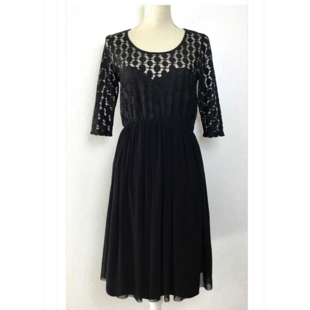 Asos Maternity Black Lace Top Dress